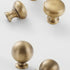 JAYA Luxury Modern Drawer Solid Brass Gold Pulls Knobs Kitchen Brushed Brass Cabinet Door Handle