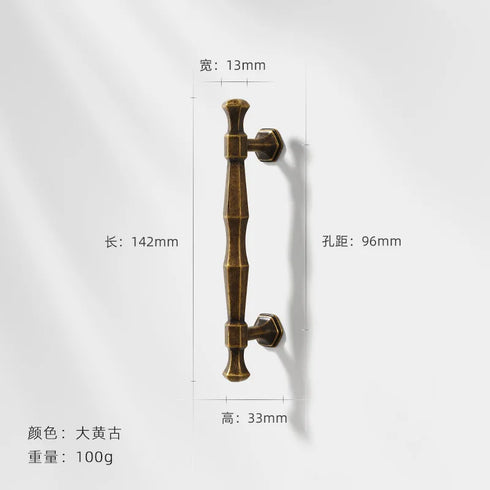 JAYA 2024 Modern Luxury Simple Antique Bronze Color Retro Single Hole Drawer Cabinet Handle Door Handle Door Knobs