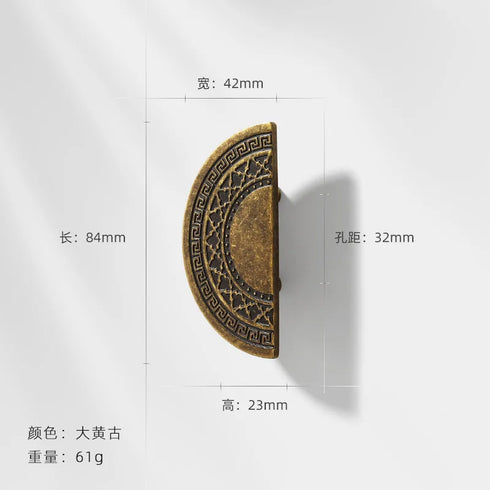 JAYA 2024 Modern Luxury Simple Antique Bronze Color Retro Single Hole Drawer Cabinet Handle Door Handle Door Knobs