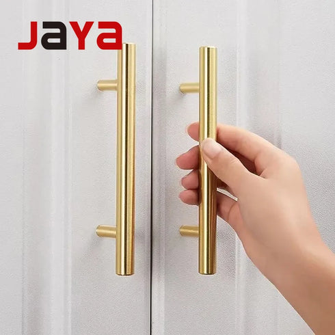JAYA 2024 Simple Modern Kitchen New Design High Quality Brass Material Furniture Drawer Cabinet Handles Knobs