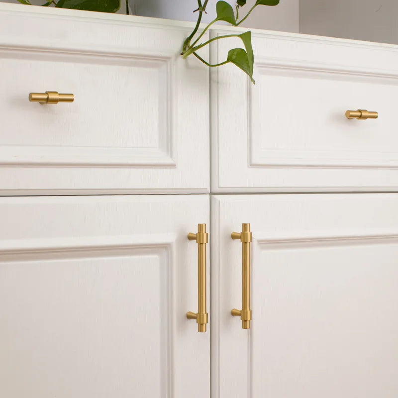 JAYA 2025 High Quality Brass Handle American Modern Gold Black Drawer Cabinet Furniture Hardware Door Handle Knobs
