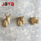 JAYA 2025 New Design Modern Brass Animal Head Knobs Dresser Drawer Brass Knobs Hardware Handles