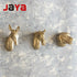 JAYA 2025 New Design Modern Brass Animal Head Knobs Dresser Drawer Brass Knobs Hardware Handles