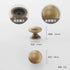 JAYA 2025 Retro Single Hole Solid Brass Wardrobe Handle Modern All-Copper All-Copper Square Cabinet Door Knobs