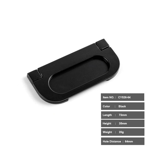 JAYA Aluminium Alloy Pulls Furniture Hardware Kitchen Cabinet Cupboard Dresser Wardrobe Drawer Door Black Modern Pull Handles