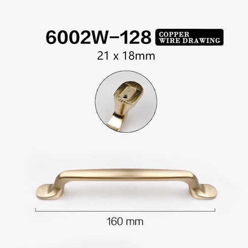 JAYA Aluminum Alloy Handle Wardrobe Cabinet Drawer Furniture Hardware Door Handle Cabinet Door Golden Handle