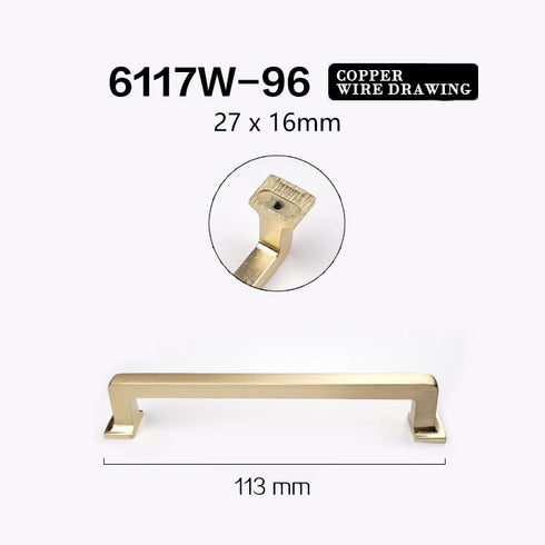 JAYA Aluminum Alloy Handle Wardrobe Cabinet Drawer Furniture Hardware Door Handle Cabinet Door Golden Handle