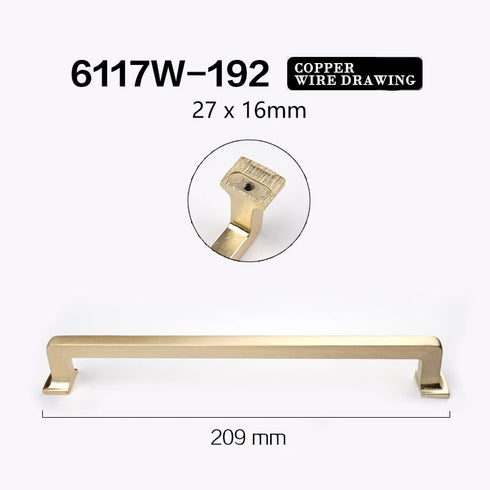 JAYA Aluminum Alloy Handle Wardrobe Cabinet Drawer Furniture Hardware Door Handle Cabinet Door Golden Handle