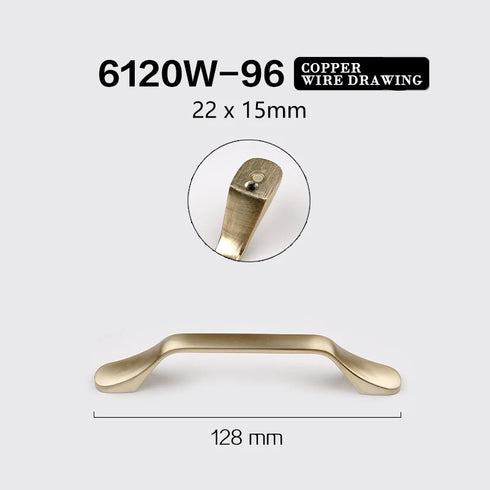 JAYA Aluminum Alloy Handle Wardrobe Cabinet Drawer Furniture Hardware Door Handle Cabinet Door Golden Handle