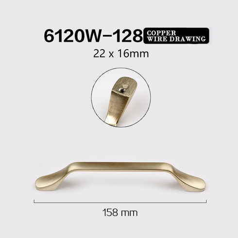 JAYA Aluminum Alloy Handle Wardrobe Cabinet Drawer Furniture Hardware Door Handle Cabinet Door Golden Handle