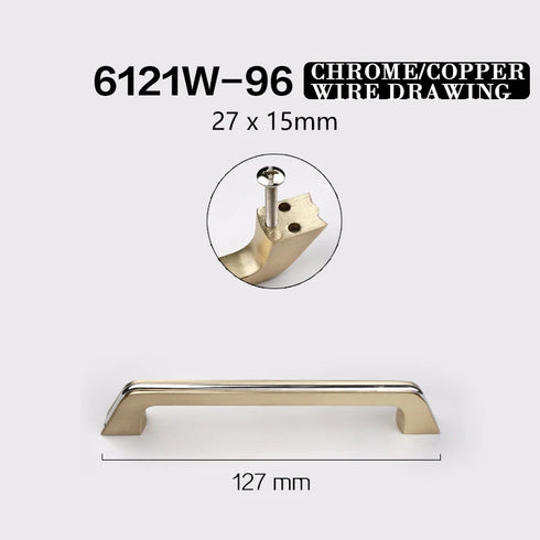 JAYA Aluminum Alloy Handle Wardrobe Cabinet Drawer Furniture Hardware Door Handle Cabinet Door Golden Handle