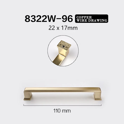 JAYA Aluminum Alloy Handle Wardrobe Cabinet Drawer Furniture Hardware Door Handle Cabinet Door Golden Handle