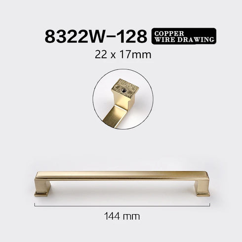 JAYA Aluminum Alloy Handle Wardrobe Cabinet Drawer Furniture Hardware Door Handle Cabinet Door Golden Handle
