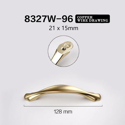 JAYA Aluminum Alloy Handle Wardrobe Cabinet Drawer Furniture Hardware Door Handle Cabinet Door Golden Handle