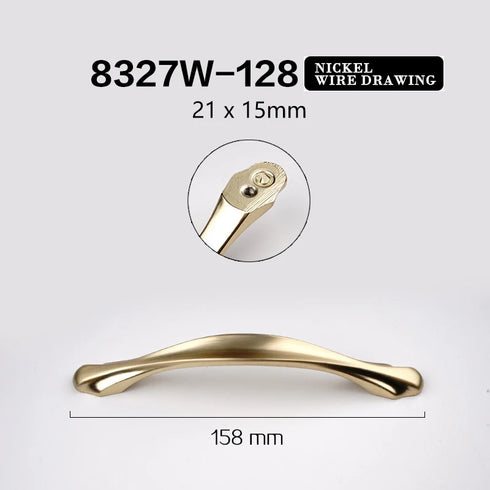 JAYA Aluminum Alloy Handle Wardrobe Cabinet Drawer Furniture Hardware Door Handle Cabinet Door Golden Handle