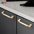 JAYA American light luxury handle golden simple cabinet door Nordic bathroom cabinet handle
