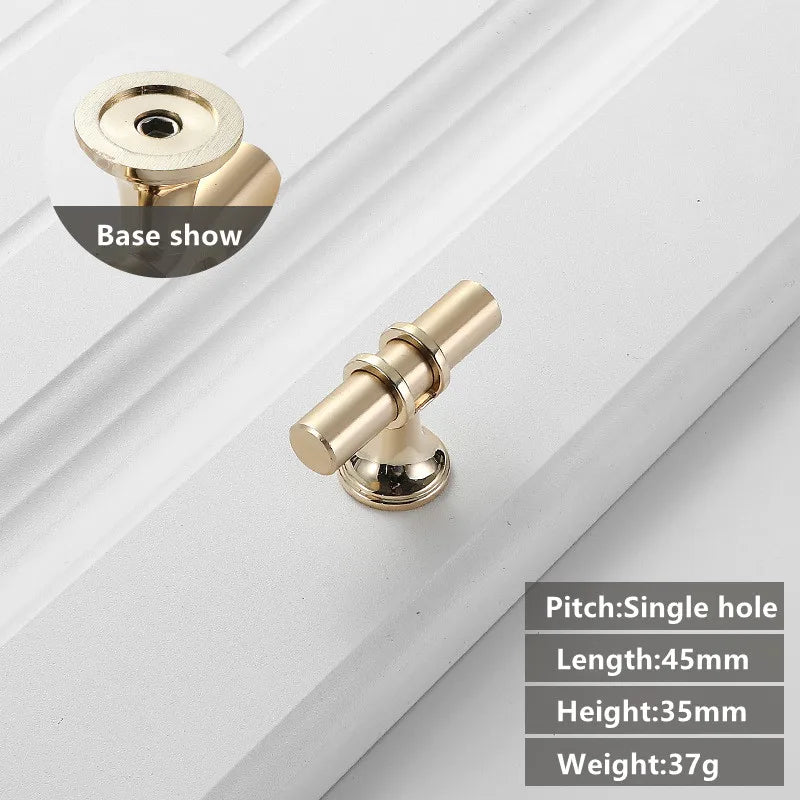 JAYA Black Kitchen Furniture Handles 128mm Solid Stainless Steel and Copper Cabinet Pulls for Door Drawer Modern CNC Appliance