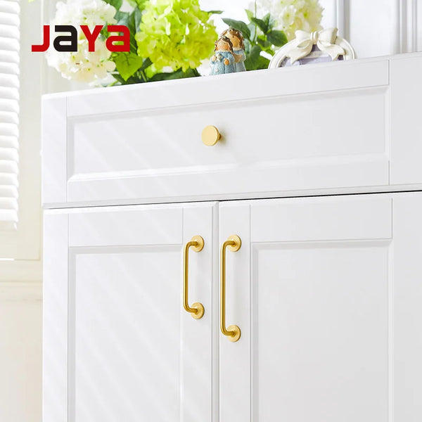 JAYA Brass Drawer Pulls Handles High Quality Kitchen Cabinet Furniture Knob Handles Brass  Handle Knobs