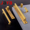 JAYA Brass Solid Furniture Cabinet Door with Brushed Lacquered Brass Pull Luxury Brass Door Gold Mid Century Modern Door Handle