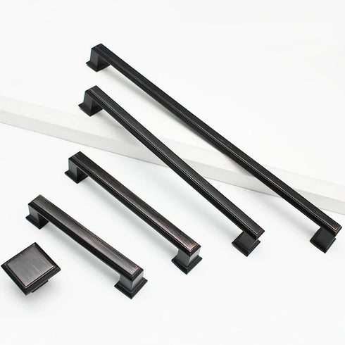 JAYA Brushed Zinc Alloy Pull Handle Luxury Solid Brass Knuckle Set for Kitchen Cabinets Bathroom Storage Antique Door Handles