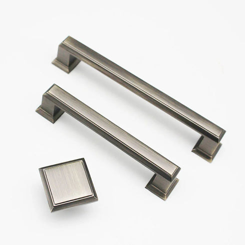 JAYA Brushed Zinc Alloy Pull Handle Luxury Solid Brass Knuckle Set for Kitchen Cabinets Bathroom Storage Antique Door Handles