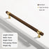 JAYA Cabinet Door Drawer Solid Wood Handle Japanese Modern Simple Beech Black Walnut Nordic Wardrobe Wood Furniture Door Handle