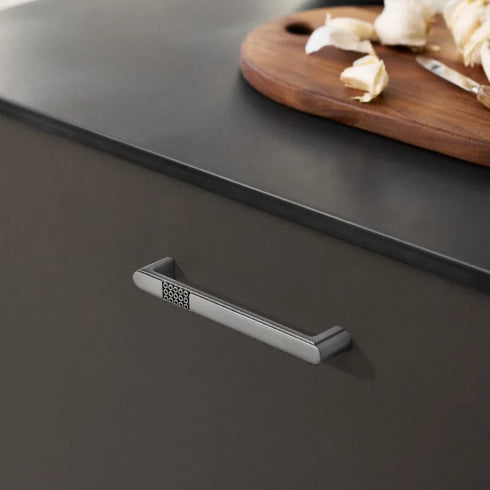 JAYA Cabinet Handle Silver Antique Knob Furniture Handles Steel Door Handles Wardrobe Accessories Concealed Gray Hardware