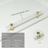 JAYA Factory Wholesale Modern Cabinet Crystal Glass Handle and Knob/cabinet Handles Kitchen Acrylic Door Handles/pull Door Knob