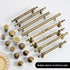 JAYA Furniture Cabinet Pulls with Copper Knurled Wardrobe Gold  Drawer Knobs Furniture Retro Vintage Door Antique Cabinet Knob