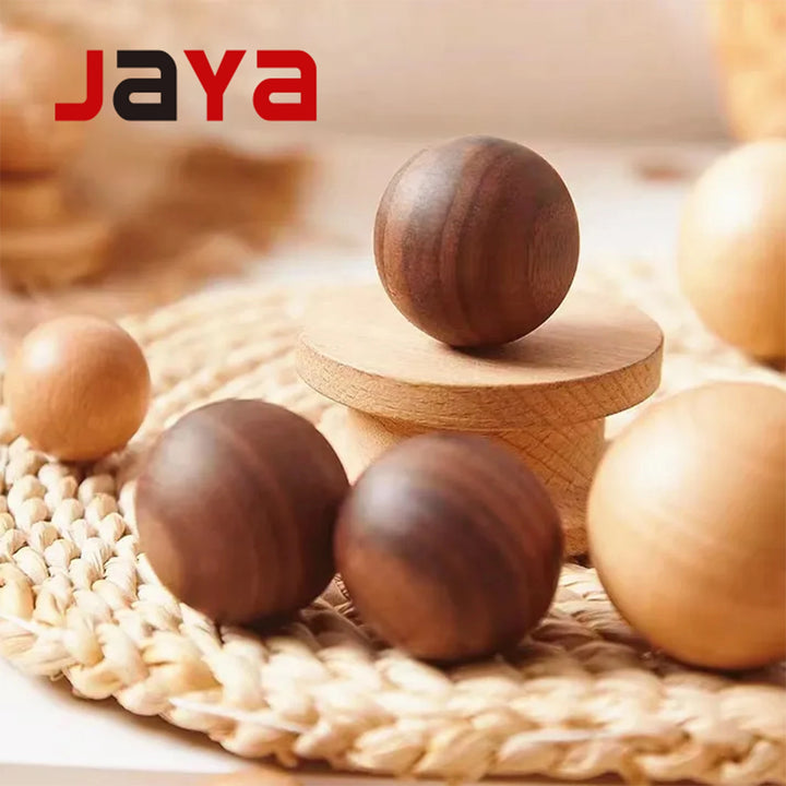JAYA Furniture Handle Door Drawer Wood Knobs Round Wooden Drawer Furniture Cabinet Furniture Door Handle