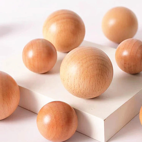 JAYA Furniture Handle Door Drawer Wood Knobs Round Wooden Drawer Furniture Cabinet Furniture Door Handle