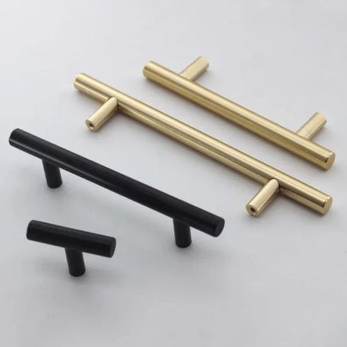 JAYA Handle Door Drawer with Steel Knobs Brushed Lacquered Brass Pull Luxury Silver Cabinet for Bedroom Aluminum Alloy Handle