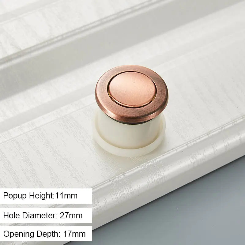 JAYA Japanese-style Tatami Embedded Spring Invisible Bounce Handle Concealed Drawer Round Knob