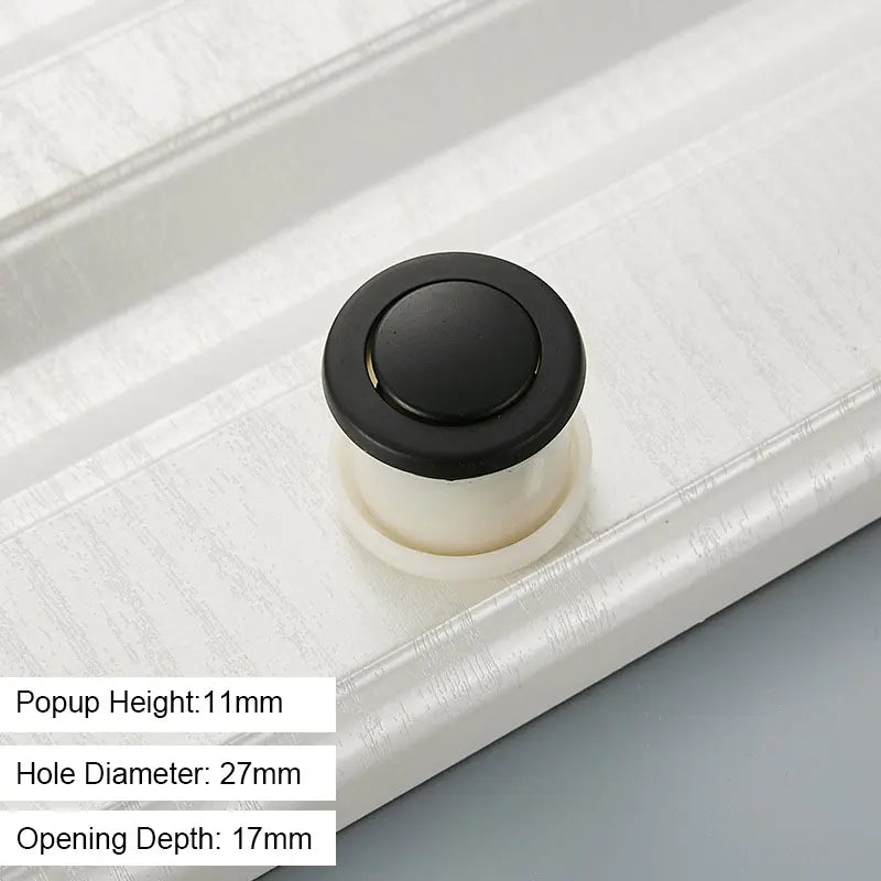 JAYA Japanese-style Tatami Embedded Spring Invisible Bounce Handle Concealed Drawer Round Knob