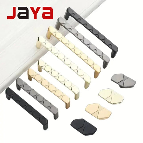 JAYA MODERN Simple Pull Door Handles Gold Rose Gold Zinc Alloy Handle Door Knob