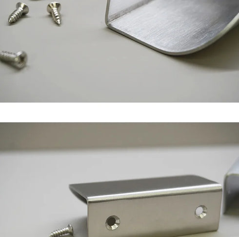 JAYA Modern Simple 304 Stainless Steel Hidden Handle Kitchen & Wardrobe Drawer Cabinet Door Knob furniture door handle