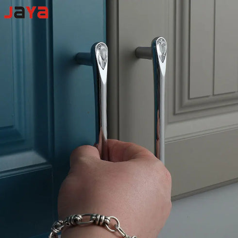 JAYA Modern minimalist cabinet door handle Nordic wardrobe drawer handle cabinet wine cabinet hardware diamond crystal handle