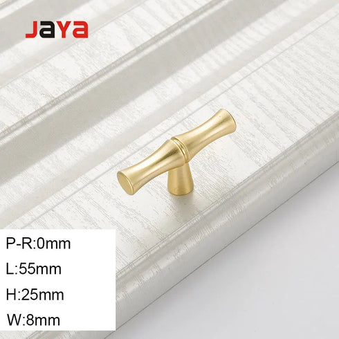 JAYA Modern minimalist creative drawer furniture zinc alloy antique bamboo handle knob