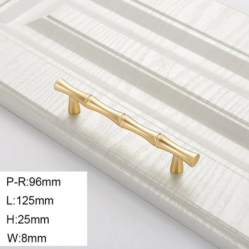 JAYA Modern minimalist creative drawer furniture zinc alloy antique bamboo handle knob