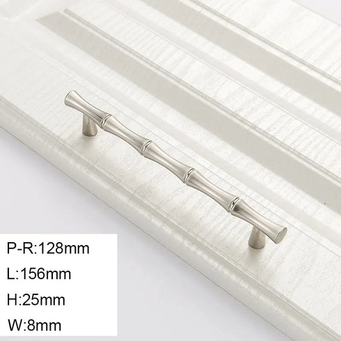 JAYA Modern minimalist creative drawer furniture zinc alloy antique bamboo handle knob