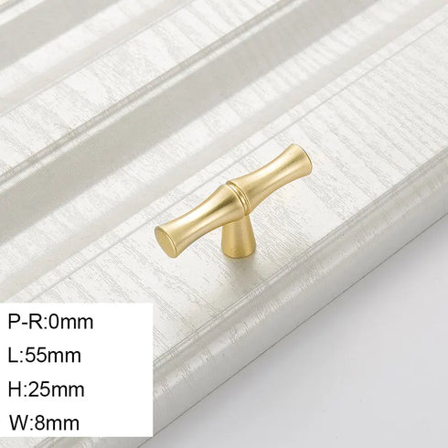 JAYA Modern minimalist creative drawer furniture zinc alloy antique bamboo handle knob