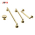 JAYA Modern minimalist zinc alloy black wardrobe door handle golden drawer cabinet handle