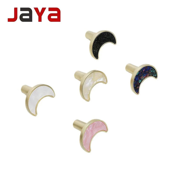 JAYA Moon Shape Zinc Alloy Handles Knobs for Children's Room Bedroom Outdoor Cabinet & Dresser Door Drawer Handle Knobs