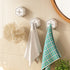 JAYA No-punch Rag Plug Kitchen Bathroom Creative Towel Rack Wall Hanging Storage Hook Dish Towel Holder