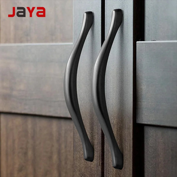 JAYA Nordic minimalist cabinet drawer round  gray solid zinc alloy wardrobe handle