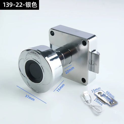 JAYA Small Intelligent Modern Design Smart Fingerprint Sensor Lock for Drawers for School & Hotel Furniture Cabinet Locks