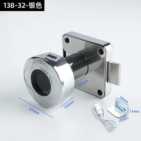 JAYA Small Intelligent Modern Design Smart Fingerprint Sensor Lock for Drawers for School & Hotel Furniture Cabinet Locks