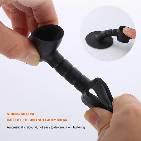 JAYA Soft Mute Perforation Free Strawberry Silicone Door Handle Suction Door Holder Door Stopper