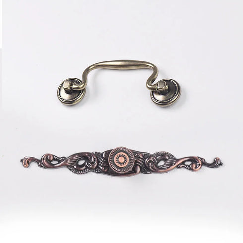 JAYA Solid Brass Luxury Handle for Bathroom Storage Shelf Kitchen Cabinet Drawer Custom Metal Knob Antique Door Handles