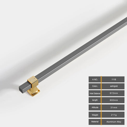 JAYA Solid Knurled Aluminum Heavy Duty Wooden Door Handle for Kitchen with White Cabinet Handles for Cabinet Handle